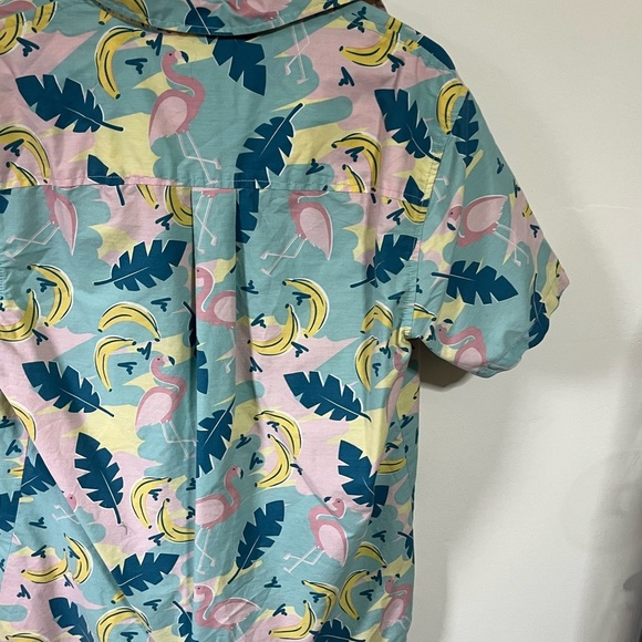Party Pants Imperfection Flamingo Beach Shirt Sz Med - Picture 8 of 11